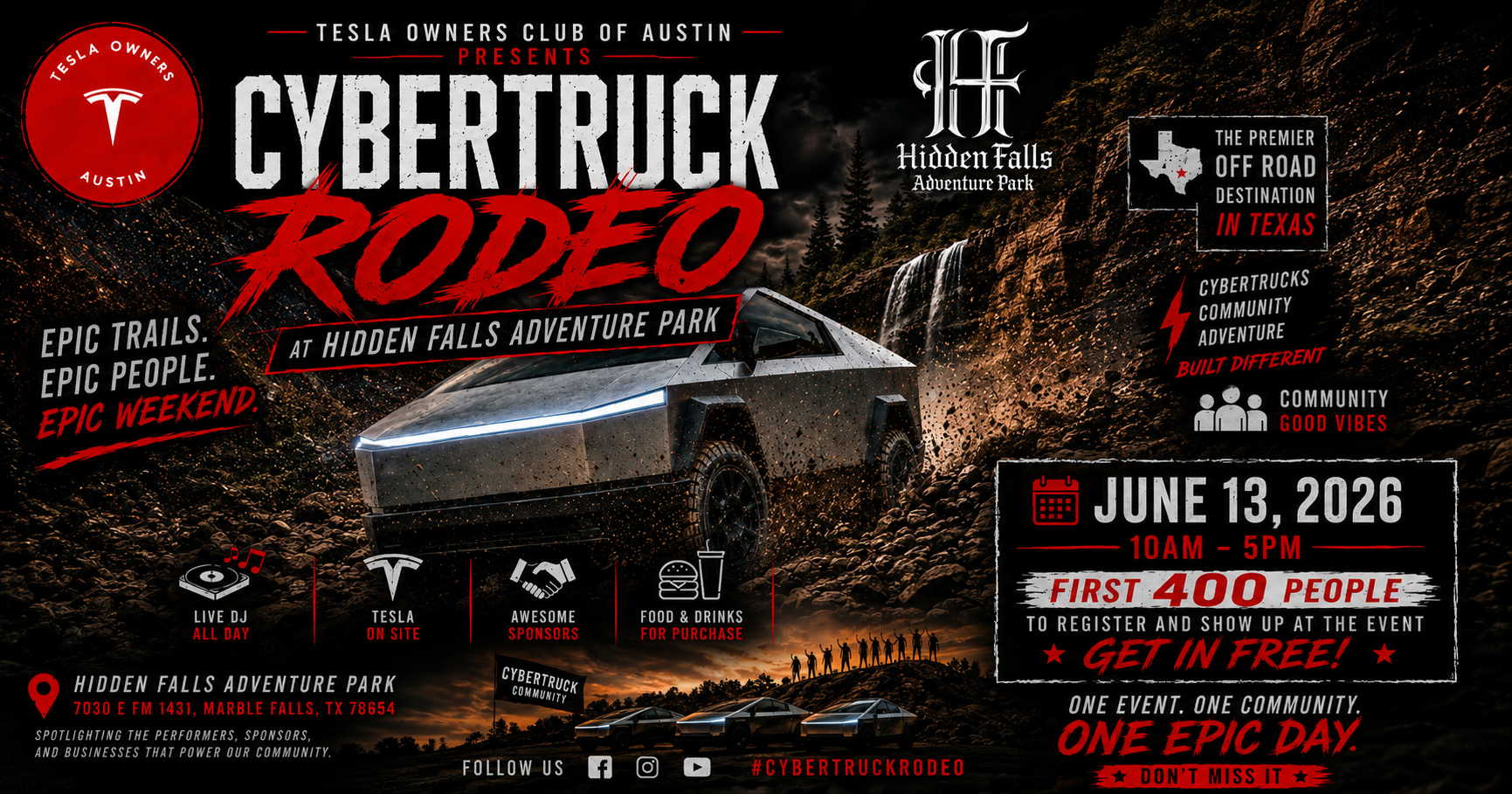 Cybertruck Rodeo Promotional Flyer