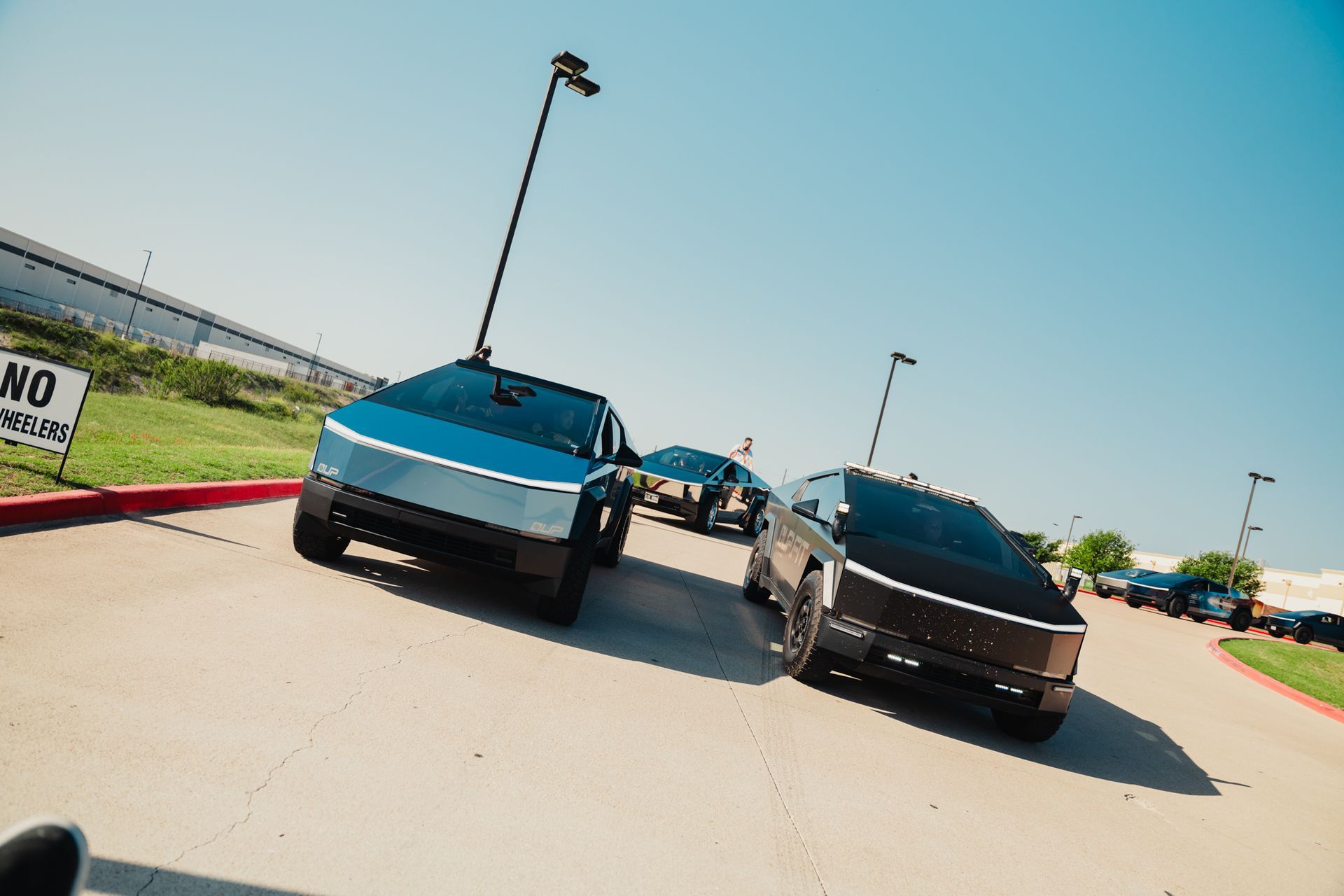 Cybertruck Rodeo event photo, Tesla Owners Club of Austin members and Tesla Cybertrucks in Austin, Texas