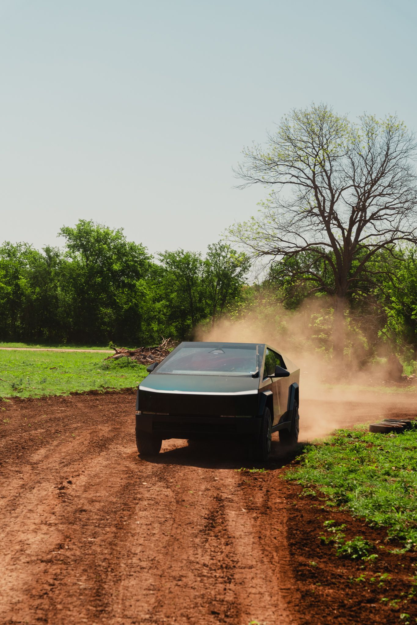 Cybertruck Rodeo event photo, Tesla Owners Club of Austin members and Tesla Cybertrucks in Austin, Texas